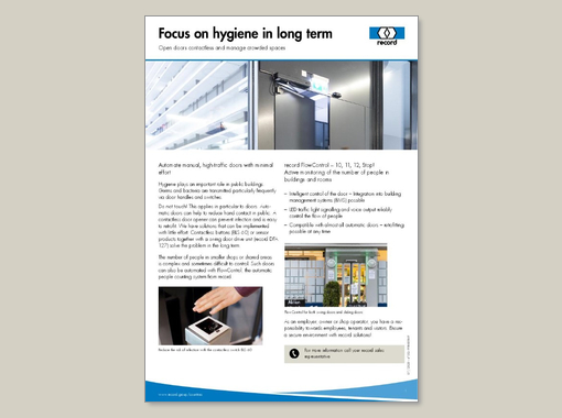 Focus on hygiene in long term