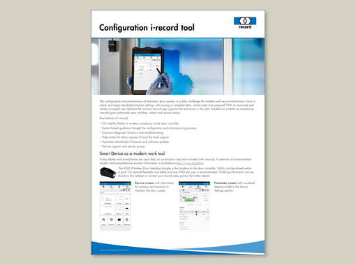 Configuration i-record tool